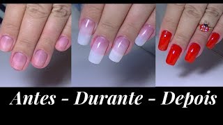 Unhas POSTIÇAS com COLA e aplicação de GEL! Por Danielle Silva