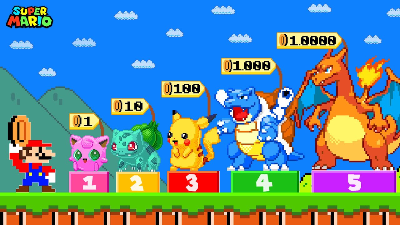 When Mario Can Buy All Pokemon in Super Mario Bros
