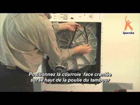 Schema courroie seche linge faure