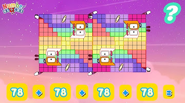 NUMBERBLOCKS STEP SQUAD REPEATED ADDITION | ADD 4 SAME TRIANGULAR NUMBER LEARN TO COUNT COLORART_ID