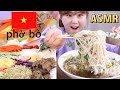 ASMR Mukbang｜베트남 쌀국수에 고수 듬뿍 얹어먹기! 그리고 다양한 야채로 말아보는 월남쌈 먹방!