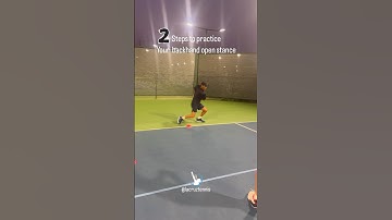 2 Easy Steps to practice your open stance #lacruztennis #tenis #tennis #tennisplayer #tenniskids