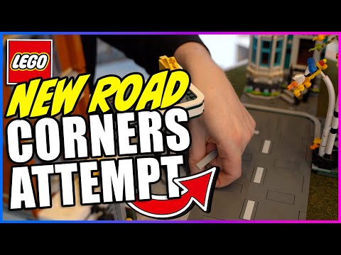 Attempting CORNERS using the NEW LEGO ROAD PLATES! (To use in my 2021 LEGO City updates)
