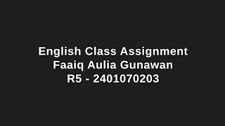 Mid Term Test Assignment