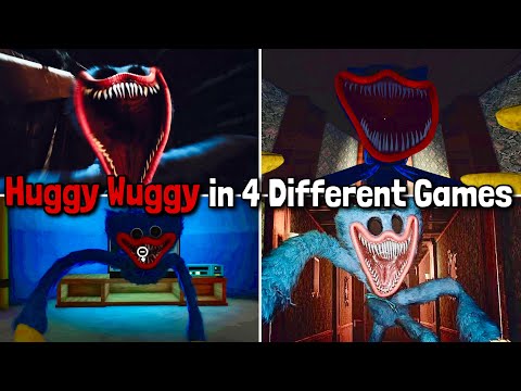 Poppy Playtime Chapter 3: Nightmare Huggy Wuggy VS 3 Different Fammade Game Huggy Wuggy JUMPSCARES