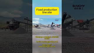 Fixed production line site #stonecrushersuppliers #miningmachinery #stonecrusherplant