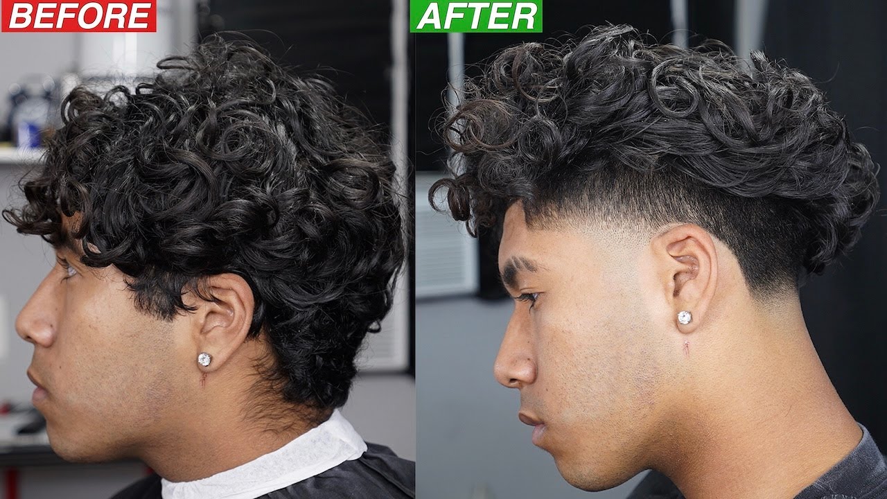 Curly Afro Taper Haircut