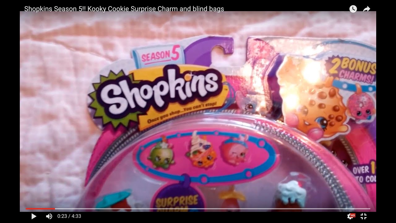 Shopkins Season 5!! Kooky Cookie Surprise Charm and blind bags