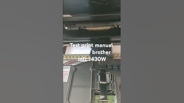 How to Manual test Printer brother MFC J430W