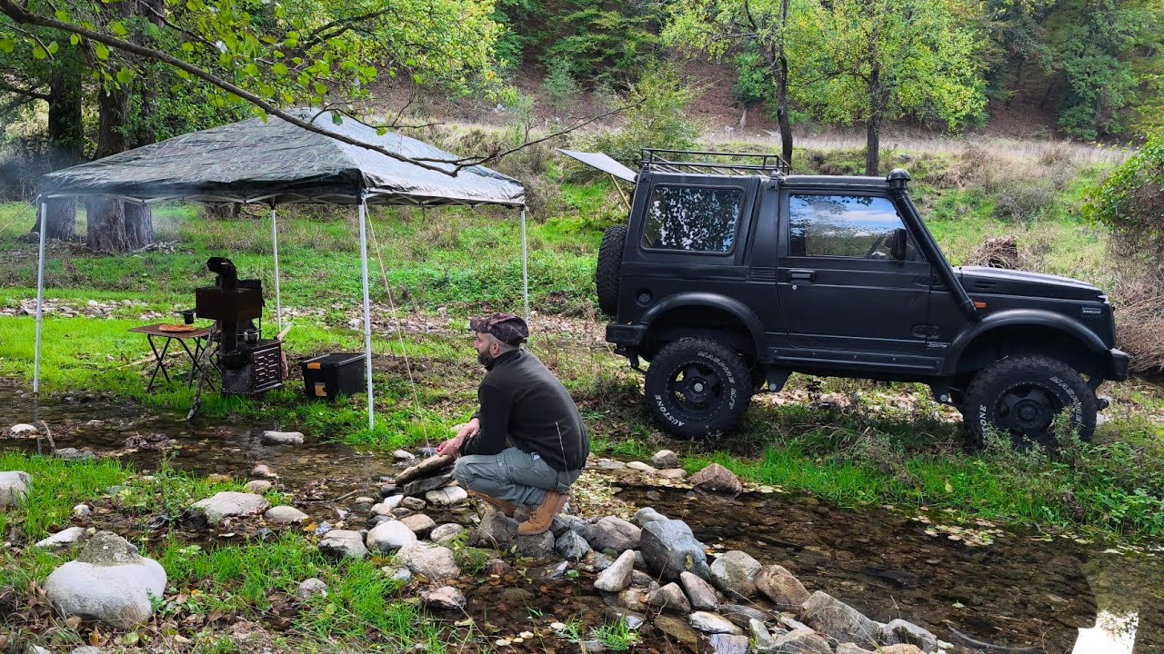 Έφτιαξα πίτσα στο βουνό!!! Η πιο ωραία μέρα με σόμπα και θέα τη φύση. 🌲🍕