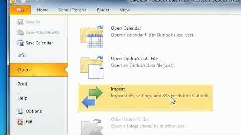 Outlook 2010 CSV Import Demonstration