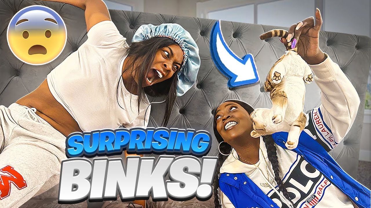 SURPISING MY DAUGHTER WITH A PET CAT PRANK (HILARIOUS)