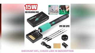 15W Electric Soldering Iron Adjustable Temperature Electronic Welding Repair Household Type-C Interf