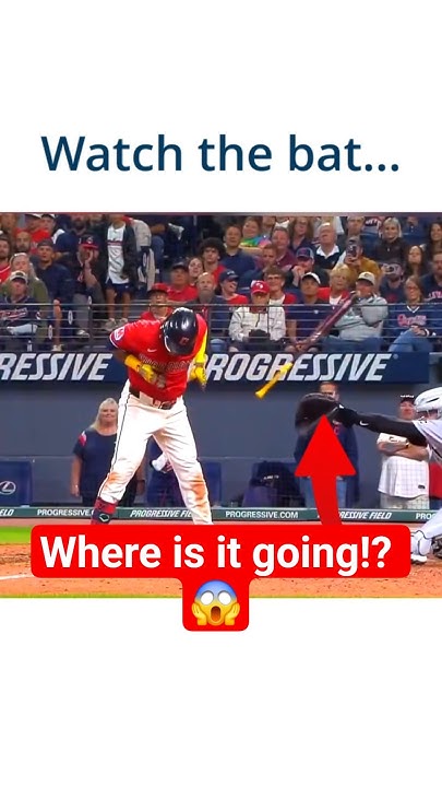 José Ramírez's crazy bat vibration on foul ball in 7th inning vs. Tigers - YouTube