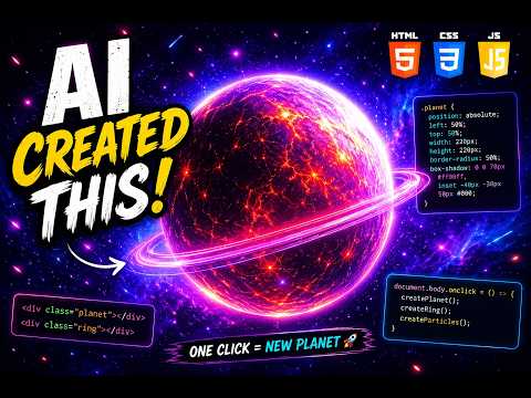 I Built an AI Planet Creator Using Pure JavaScript 🚀
