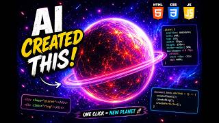 I Built an AI Planet Creator Using Pure JavaScript 🚀