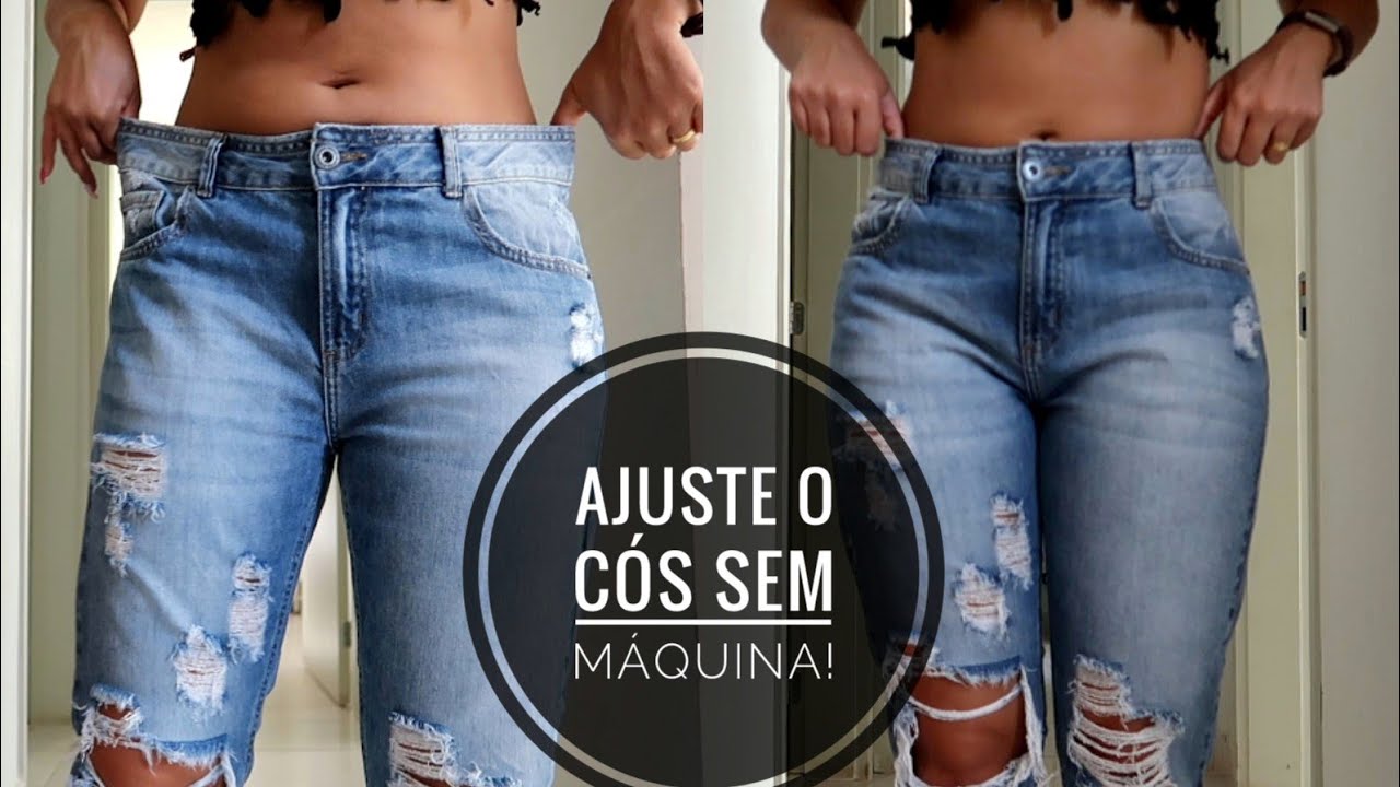 calça jeans frouxa