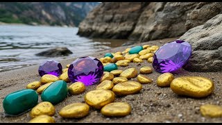 11,00 Carat I Found a River Full of GOLD &amp; RARE CRYSTALS