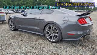 1FA6P8CF8F5407411 Ford Mustang 2015