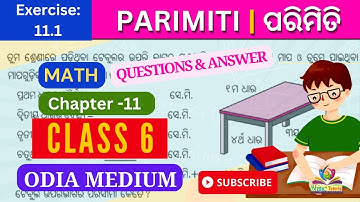 Class 6 Math Odia Medium Chapter 11 Parimiti - Perimeter (ପରିମିତି) || Exercise:11.1|| osepa