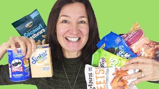 American Taste Test Gold fish Crisps Oreos Peanut butter minis and More