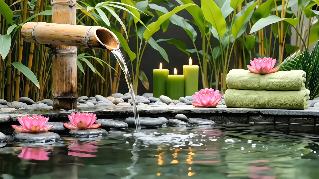 Soft Piano & ASMR Water Sounds for Deep Sleep 😴 Insomnia Relief & Stress Healing