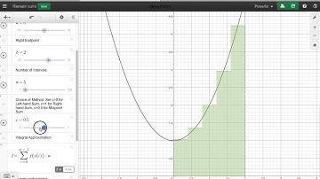 Riemann Sums with Desmos