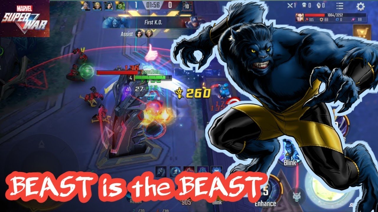 BEAST is the BEAST | OVERKILL HERO | BEAST GAMEPLAY | MARVEL SUPER WAR