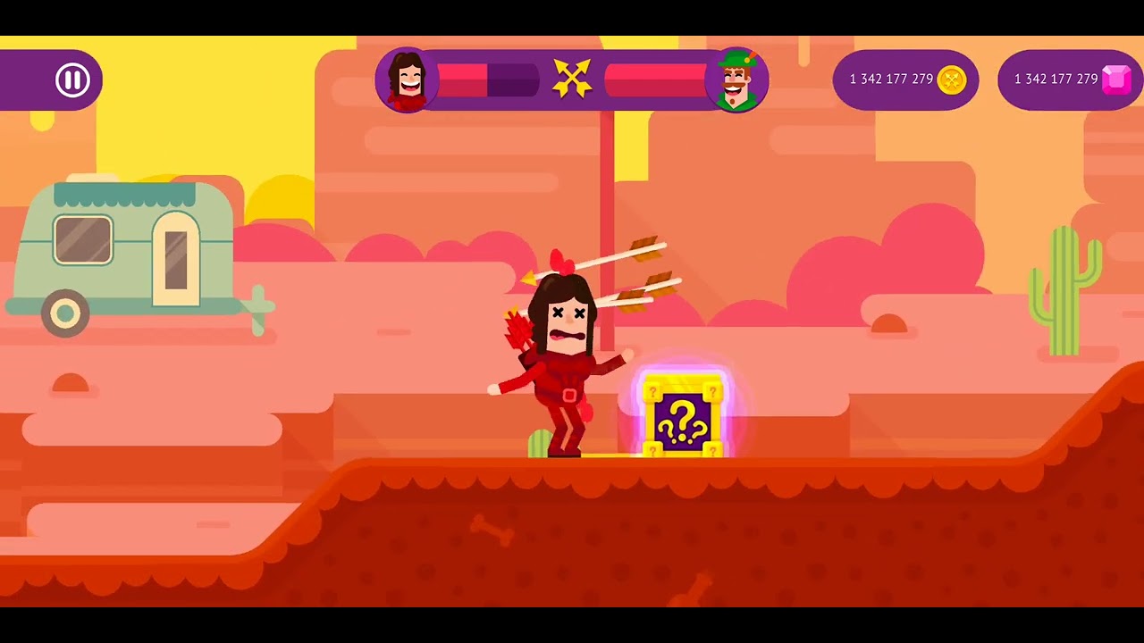 Ultimate Bowmasters Gameplay Of Hungry Girl Vs Robbin ||gamers deck || gamers deck || gamers deck