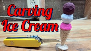 Whittling an Ice Cream Cone
