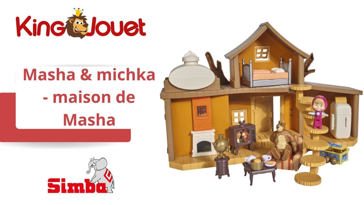 ☻ Jouet Simba Masha & Michka La Maison de Michka à 2 Étages