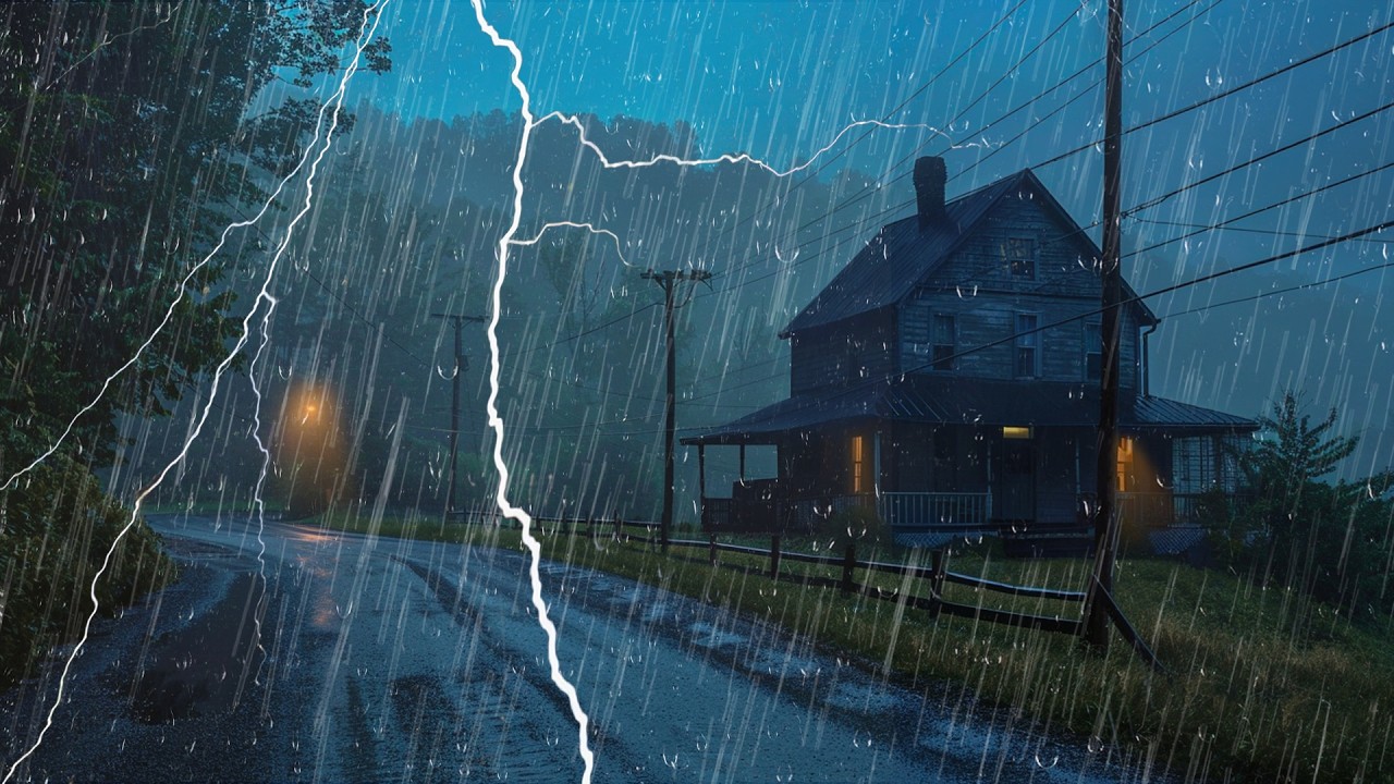Relájate y Duerme al Instante con Lluvia y Truenos – Sonidos de la ...