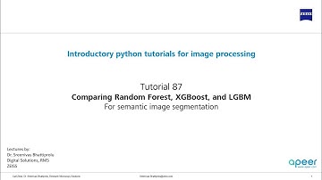 Tutorial 87 - Comparing Random Forest, XGBoost and LGBM​ for semantic image segmentation