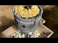 Monino de piedra para moler el nixtamal 🌽♥️