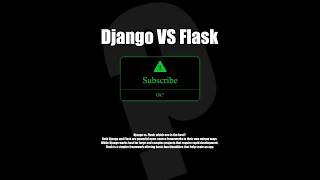 Django vs Flask #developer #django #flask #python