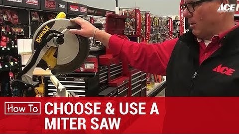 Choose and Use a Miter Saw - Ace Hardware