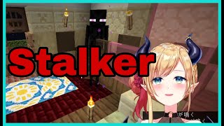 Yuzuki Choco Stalker Doing Weird Thing In Her House | Minecraft [Hololive/Eng Sub]