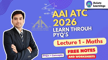 AAI ATC Maths PYQs Series – Lecture 1(Retake) | Perfect Start for 2026 Aspirants