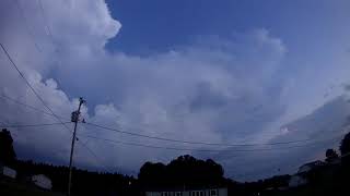 Strong storm develops at sunset with intense lightning - 8-13-21 (WeatherCase #2)