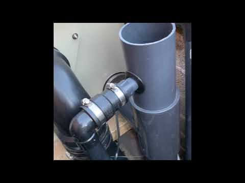 How to fit a trickle out on your bottom drain riser (koi pond)