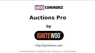 WooCommerce Auctions Pro