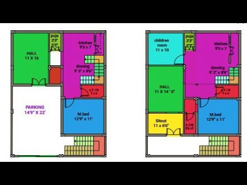  30  X  40  duplex West face house  plan  details YouTube