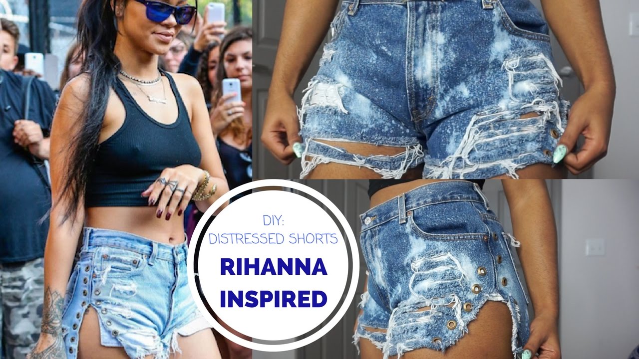 DIY BLEACH DISTRESSED SHORTS SALE FASHION PICKS: FRINGE SHORTS 15 Best Riha...