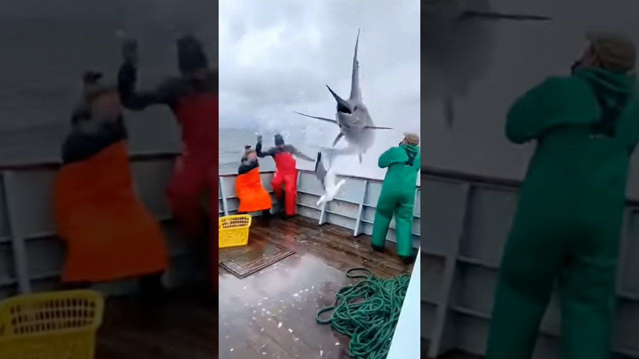 Giant Swordfish on the deck!