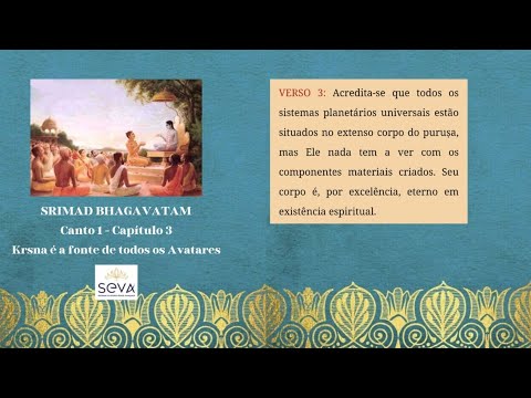 12/03/2025 por Devananda Prabhu, Srimad Bhagavatam, canto 1, capítulo 3 ...