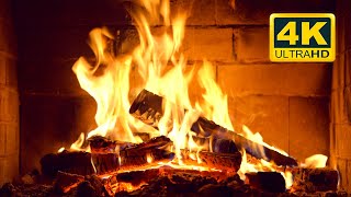 🔥 Cozy Fireplace 4K (12 HOURS). Relaxing Fireplace with Crackling Fire Sounds. Fireplace Burning 4K
