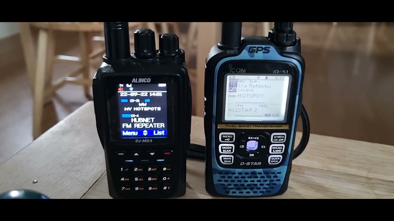 ALINCO DJ MD5 With ICOM ID 51 Plus 2 YouTube Alinco dj md5 with icom id 51 plus 2 youtube