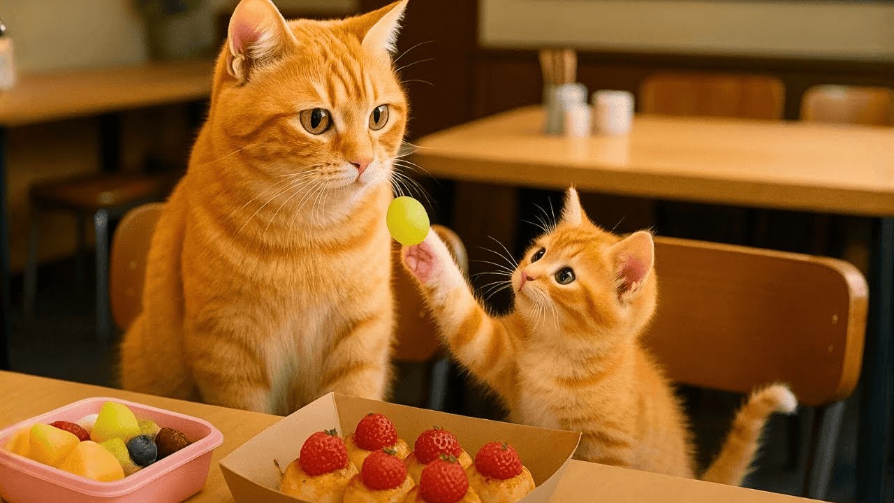 🐱 MAMA CAT WORKS AT THE FAMOUS PATISSERIE TO PREPARE A CHILDREN'S DAY GIFT FOR GINGER! 🎁🐱