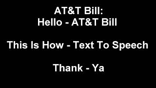 AT&T Bill