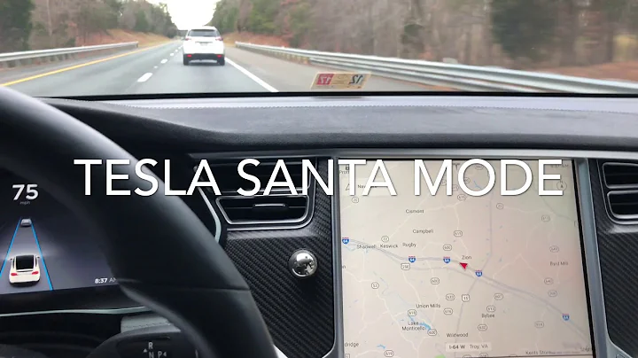 Tesla Model X - SANTA MODE